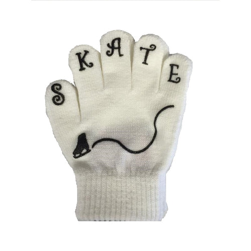 Kid's Magic Stretch Gloves with Skate Logo  size  3-6 years