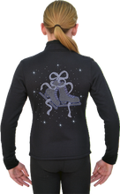 Load image into Gallery viewer, J11X ChloeNoel Crystal Skate Ribbon Blue Jacket