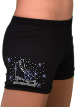 Load image into Gallery viewer, S02X ChloeNoel Shorts Blue Snowflake Crystal
