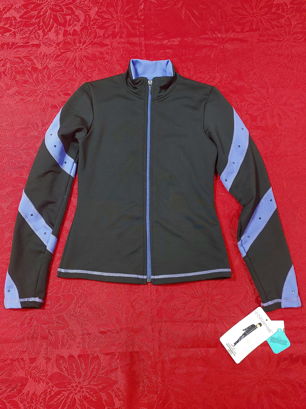 J36X ChloeNoel Crystal Spiral Jacket Purple