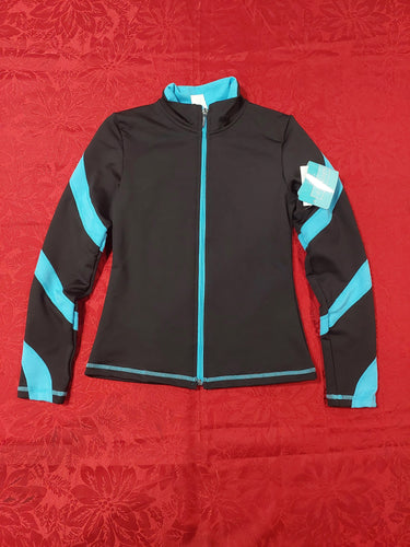 J36X ChloeNoel Crystal Spiral Jacket Turquoise