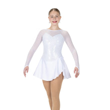Load image into Gallery viewer, J539/26 Sequins &amp; Satin Dress – Silver Snow