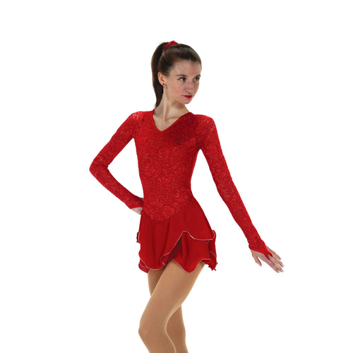 J545/24 Lace Lives on Dress in Red