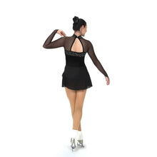 Load image into Gallery viewer, J596/25 Crystal Fanfare Dress Black