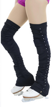 Load image into Gallery viewer, Frozen Couture Crash Leg Warmers with Crystals
