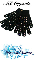 Load image into Gallery viewer, Frozen Couture  Gloves with  Crystals