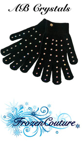 Frozen Couture  Gloves with  Crystals