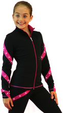 Load image into Gallery viewer, J36X ChloeNoel Crystal Spiral Jacket - Fuchsia SALE