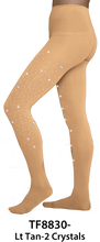 Load image into Gallery viewer, TF8830X(2) ChloeNoel Crystal Footed Tights