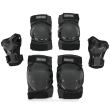 Load image into Gallery viewer, Rampage Knee, Elbow and Wrist Pad Set - Black