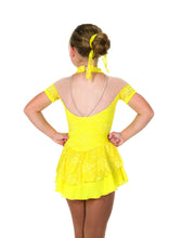 Load image into Gallery viewer, J024/17 Lemon Yellow Lacy Belle Dress - Child 8-10