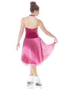 MD12919 Cosmic Halter Dress with Long Skirt - Adult Medium
