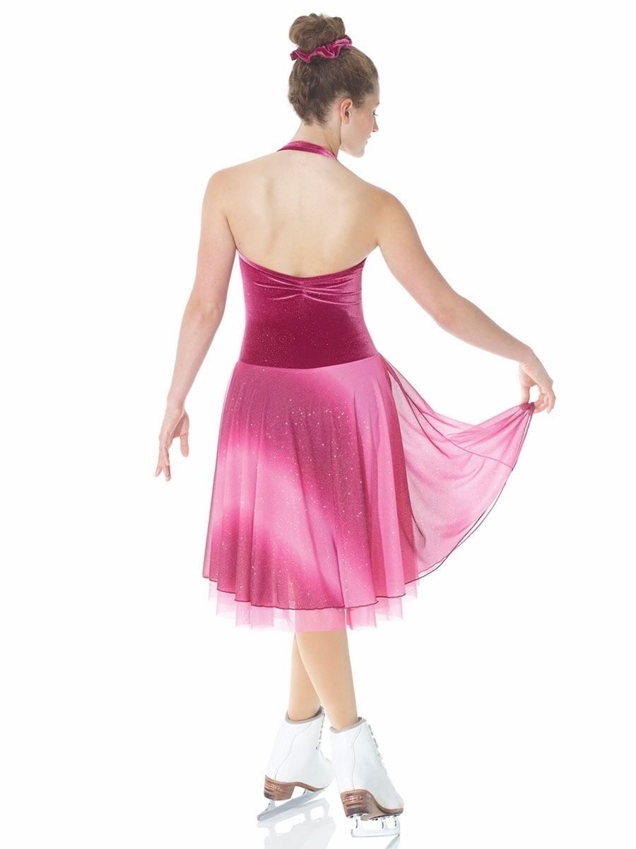 MD12919 Cosmic Halter Dress with Long Skirt - Adult Medium
