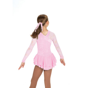 J464/20 Romantic Lace Dress - Blush Pink