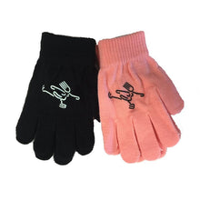 Load image into Gallery viewer, Youth Magic Stretch Gloves with Girl Ice Skater Logo