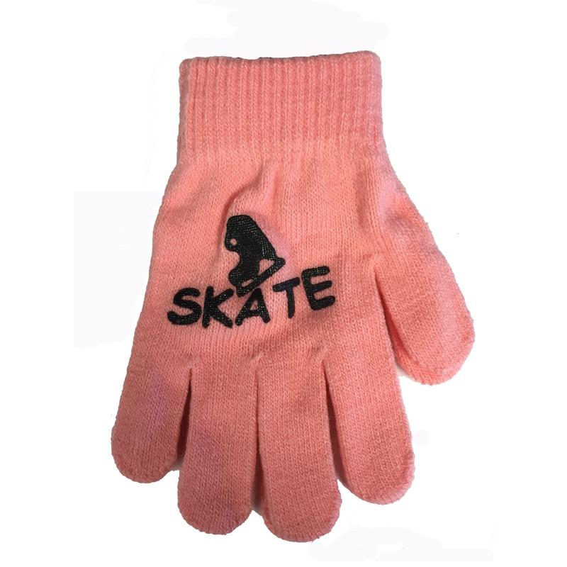 Youth Magic Stretch Gloves with Ice Skate Logo