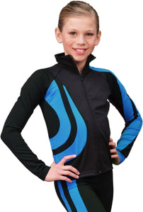 ChloeNoel Swirl Jacket - Turquoise