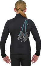 Load image into Gallery viewer, J11X ChloeNoel Crystal Skate Lace Jacket Turquoise