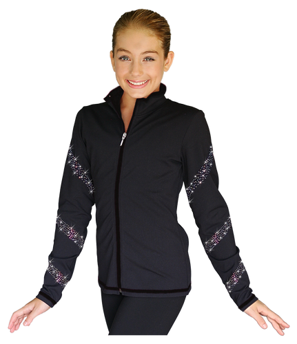 JS96X Crystal Spiral Jacket with Colour Zipper AB