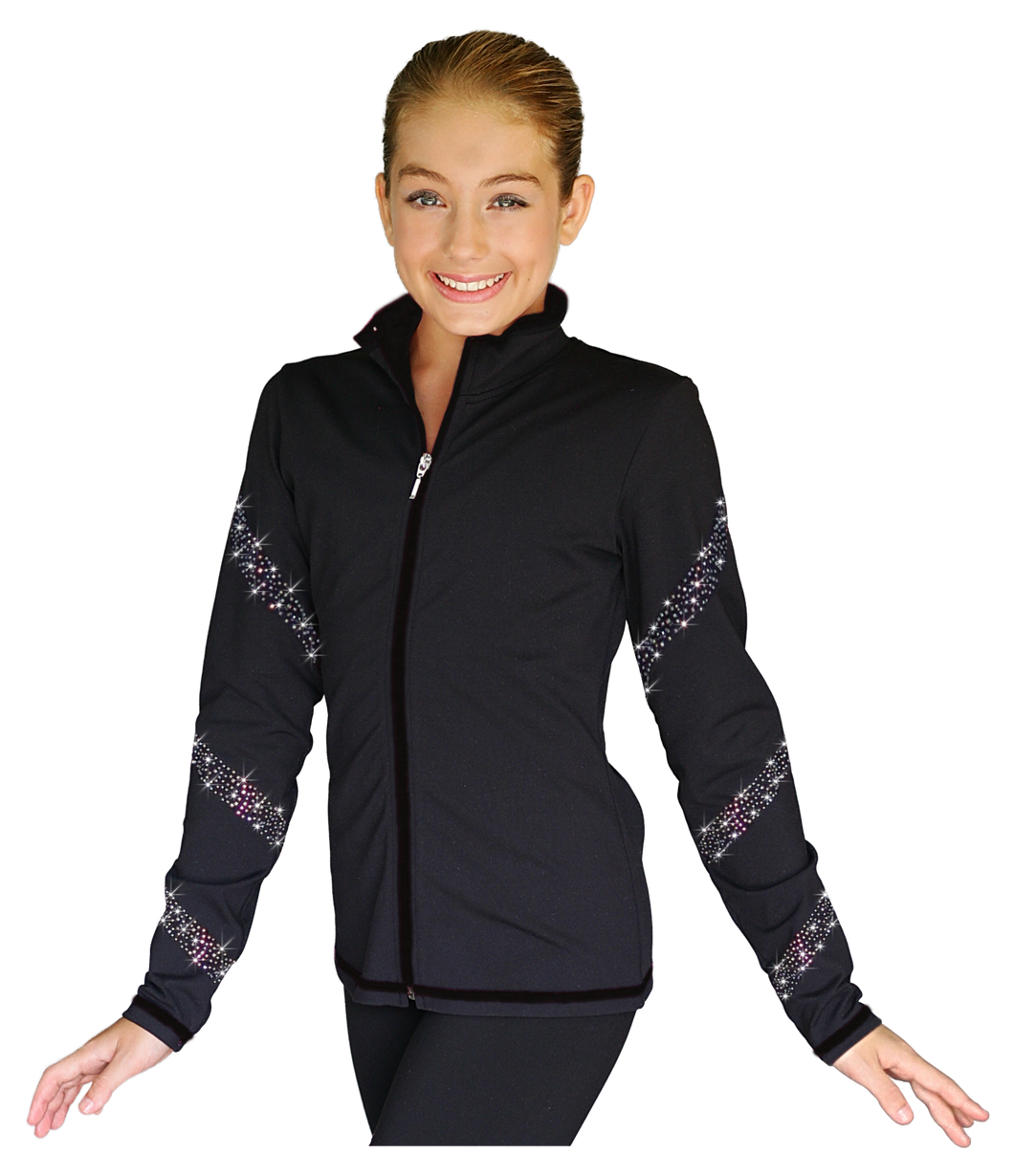 JS96X Crystal Spiral Jacket with Colour Zipper AB