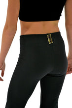 Load image into Gallery viewer, ChloeNoel 3&quot; Waist Crystal Block Pants - Gold
