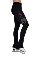 Load image into Gallery viewer, P86X ChloeNoel Crystal Skate Lace Pants Fuchsia
