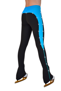 ChloeNoel Crystal Supplex Rider Pants - Turquoise