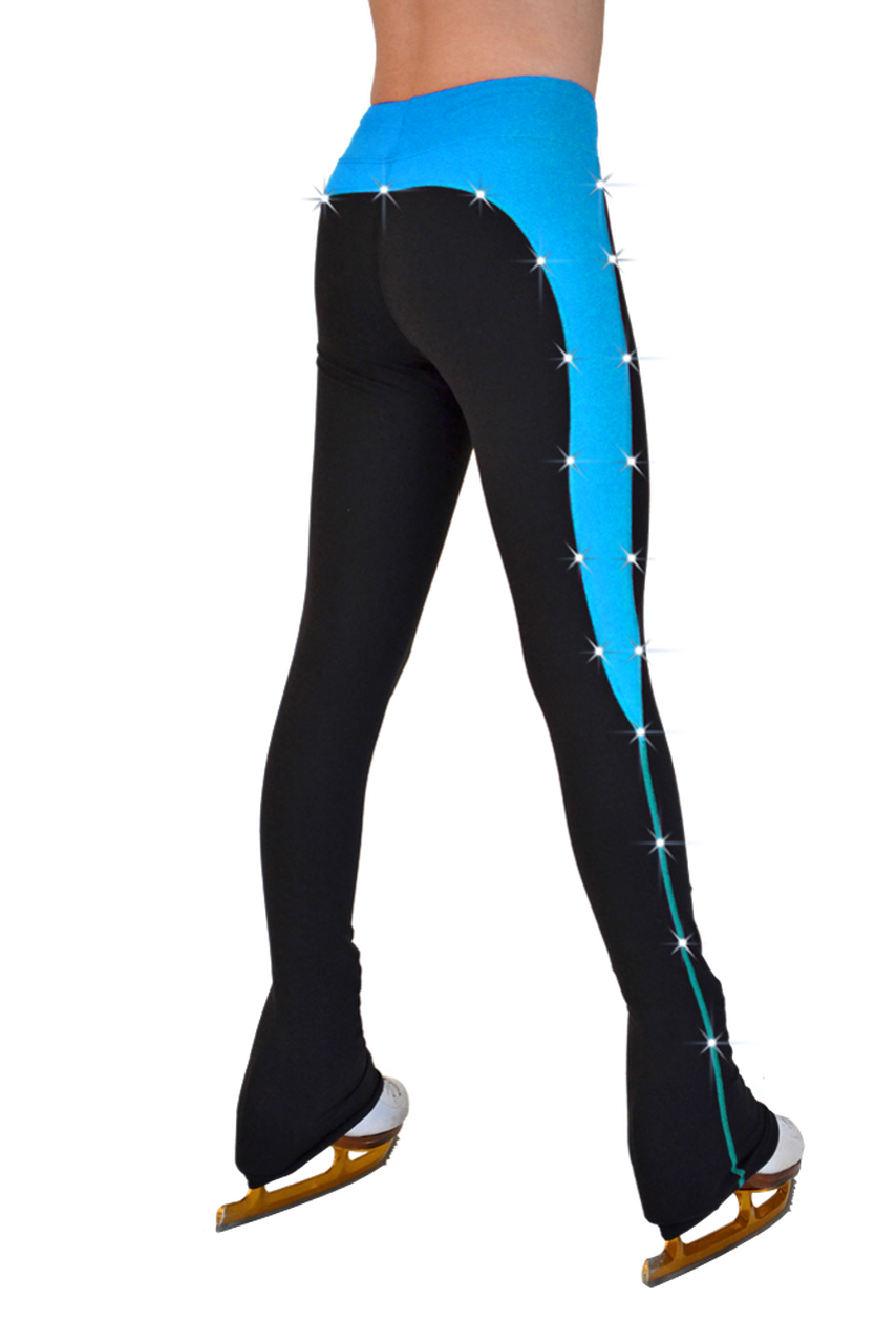 ChloeNoel Crystal Supplex Rider Pants - Turquoise