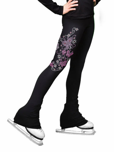 P86X ChloeNoel Butterfly Swirl Crystal Pants