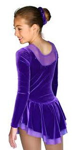DLV84 Purple Velvet Dress