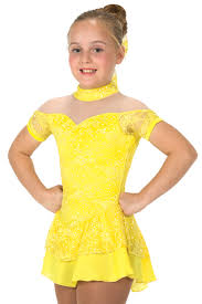 J024/17 Lemon Yellow Lacy Belle Dress - Child 8-10