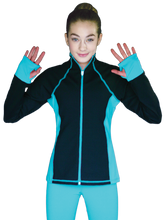 Load image into Gallery viewer, JS792/RB ChloeNoel Colour Contrast Elite Jacket - Blue SALE