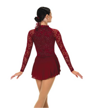 Load image into Gallery viewer, J604/22 Lace Estate Dress Wine