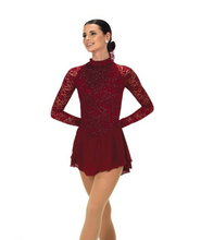 Load image into Gallery viewer, J604/22 Lace Estate Dress Wine