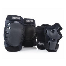 Load image into Gallery viewer, Rampage Knee, Elbow and Wrist Pad Set - Black